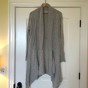 Cozy grey knit cardigan